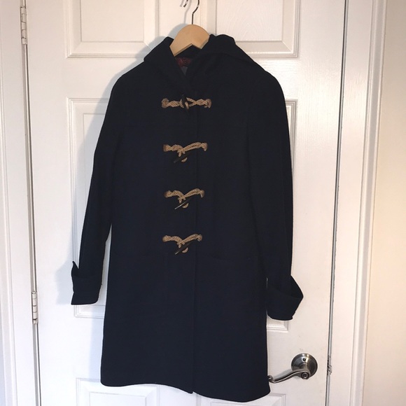 J. Crew Toggle Coat in Navy Blue - Picture 2 of 5